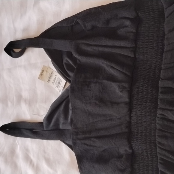 Inc. Womans Deep Black Shoulder Straps, V-Neck Mini Dress, Size L, NWT - Picture 10 of 14